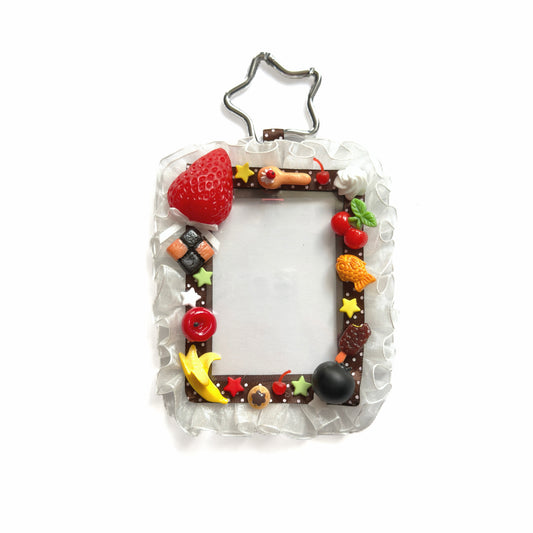 Handmade Kpop Kawaii Dessert Photocard Holder – Fruit Platter