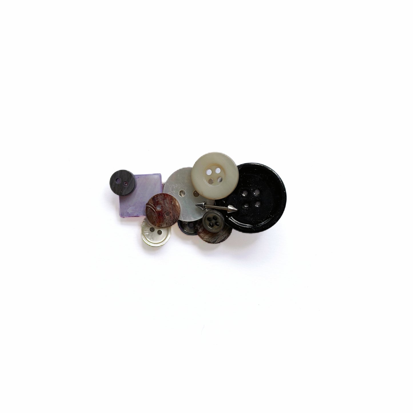 Handmade Upcycled Vintage Button Hair Clip