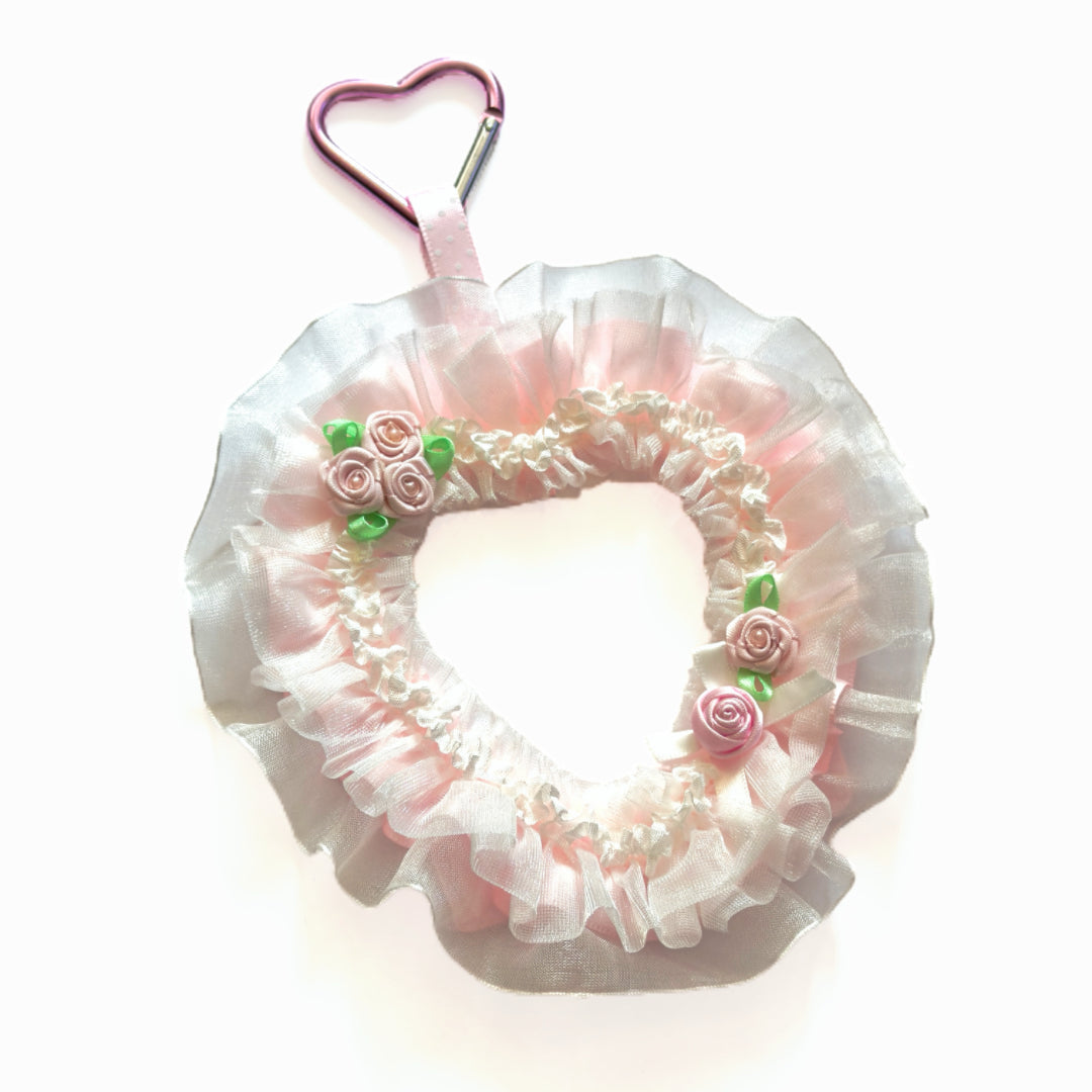 Handmade Kawaii Pink Lace Rose Photocard Holder