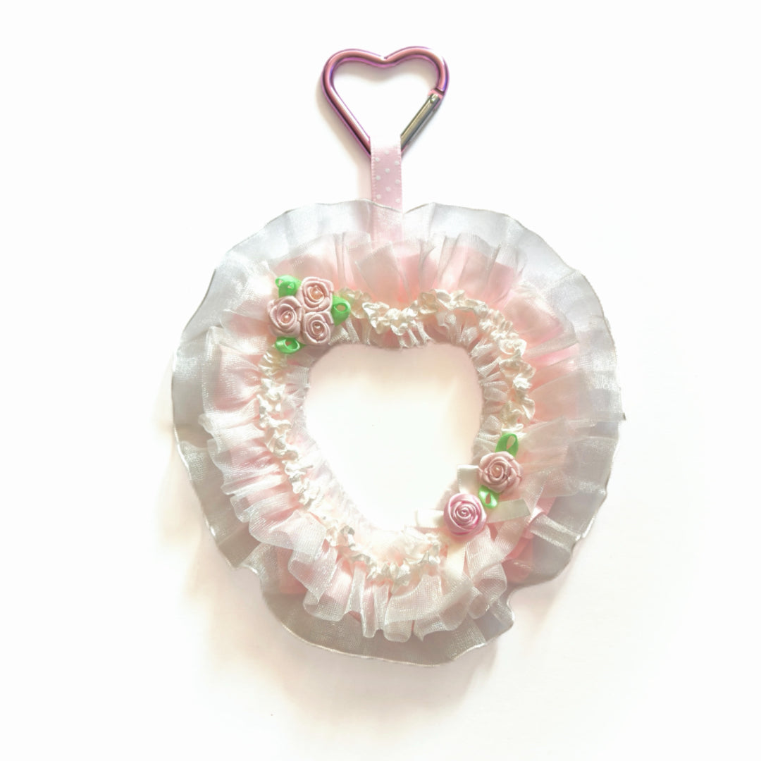 Handmade Kawaii Pink Lace Rose Photocard Holder