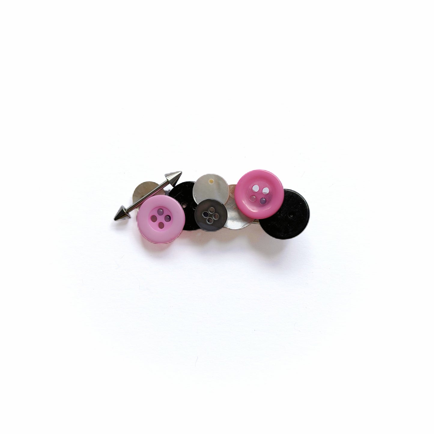 Handmade Upcycled Vintage Button Hair Clip
