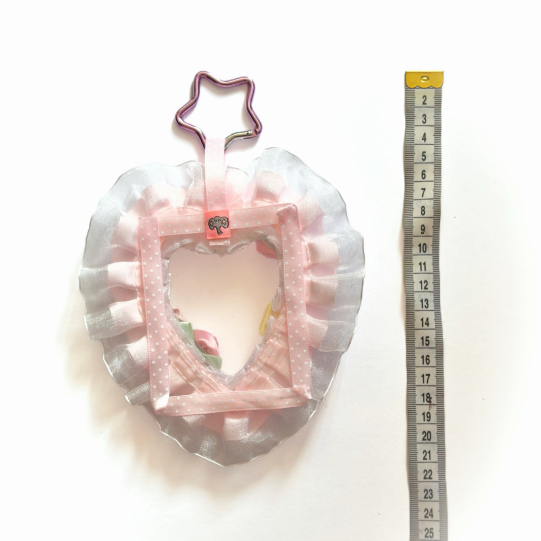 Handmade Kawaii Pink Lace Photocard Holder