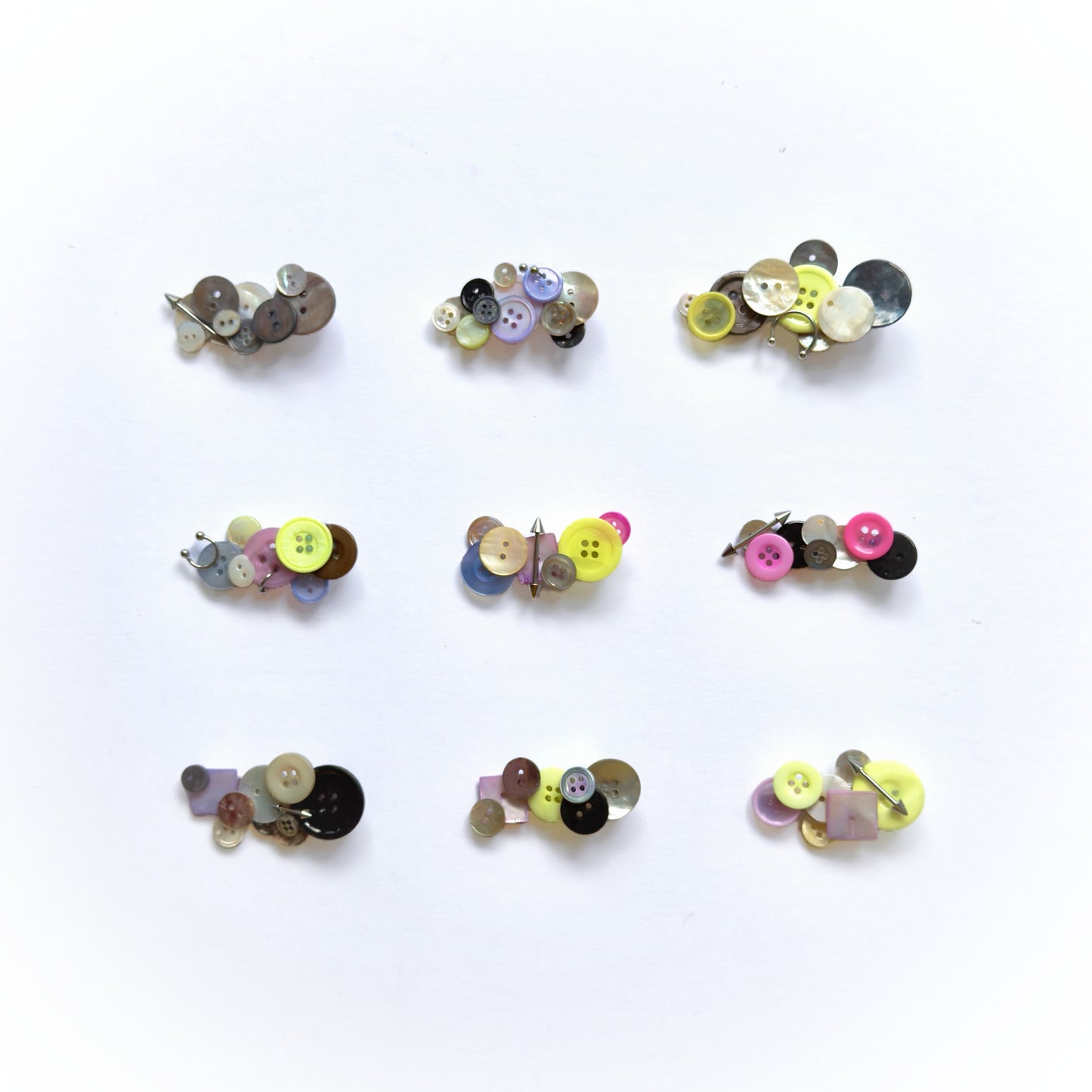 Handmade Upcycled Vintage Button Hair Clip