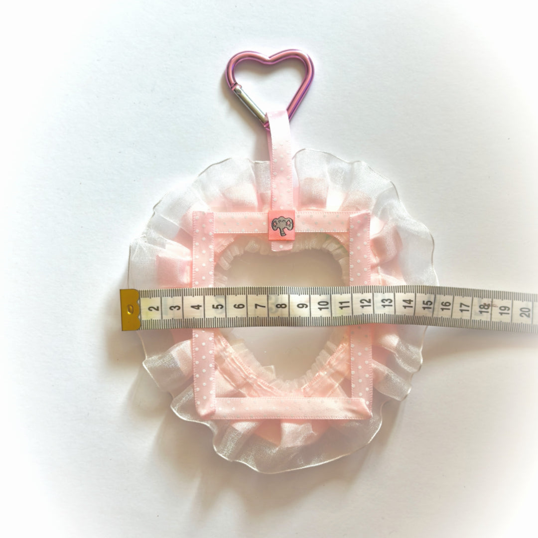 Handmade Kawaii Pink Lace Rose Photocard Holder