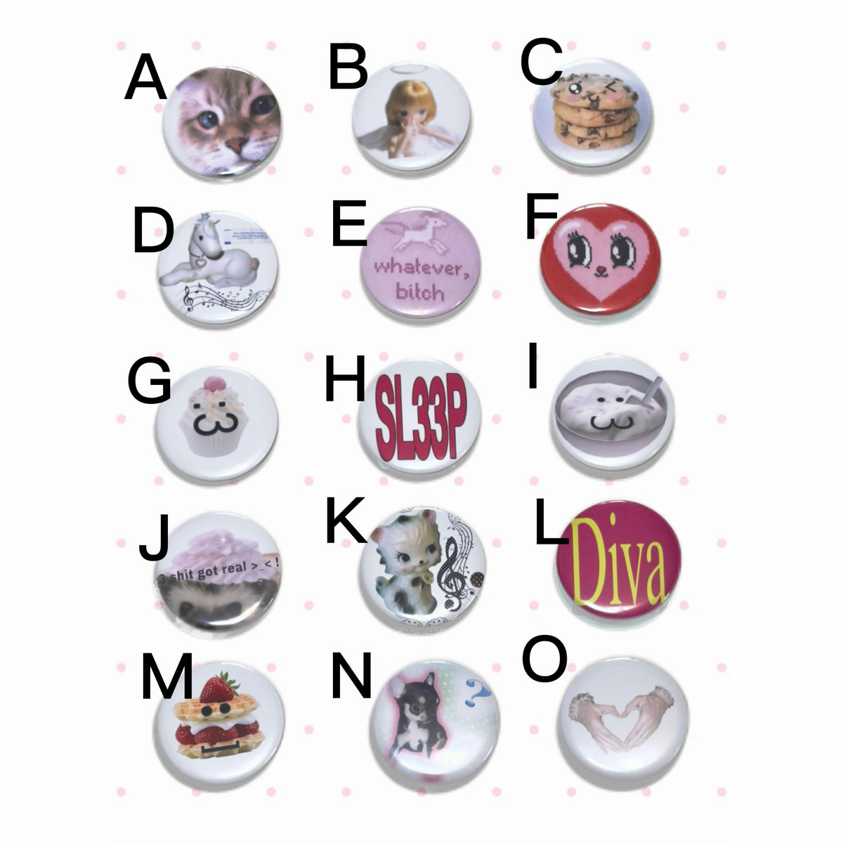 Y2K Whimsical Badge