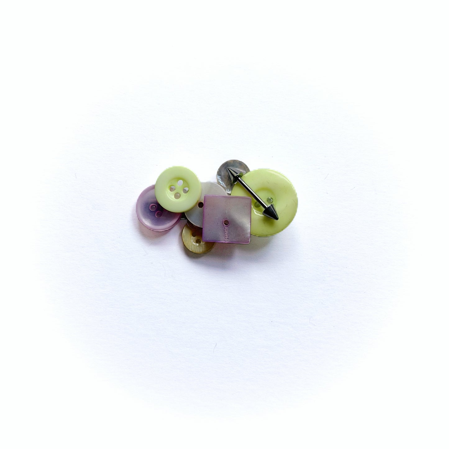 Handmade Upcycled Vintage Button Hair Clip