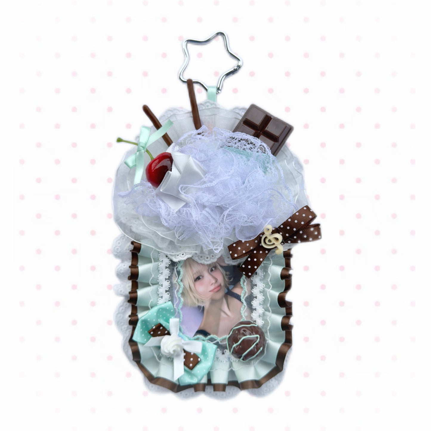 Kawaii Decoden Photocard Holder – Mint Chocolate