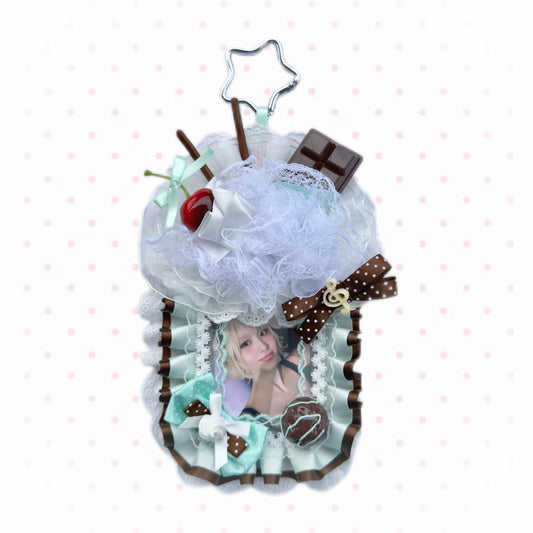 Kawaii Decoden Photocard Holder – Mint Chocolate