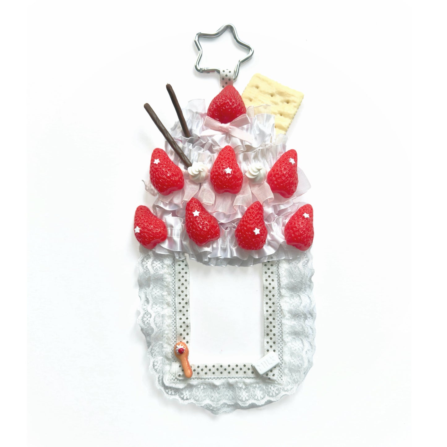 Handmade Kpop Kawaii Dessert Photocard Holder –Strawberry Tart( Pre-order)