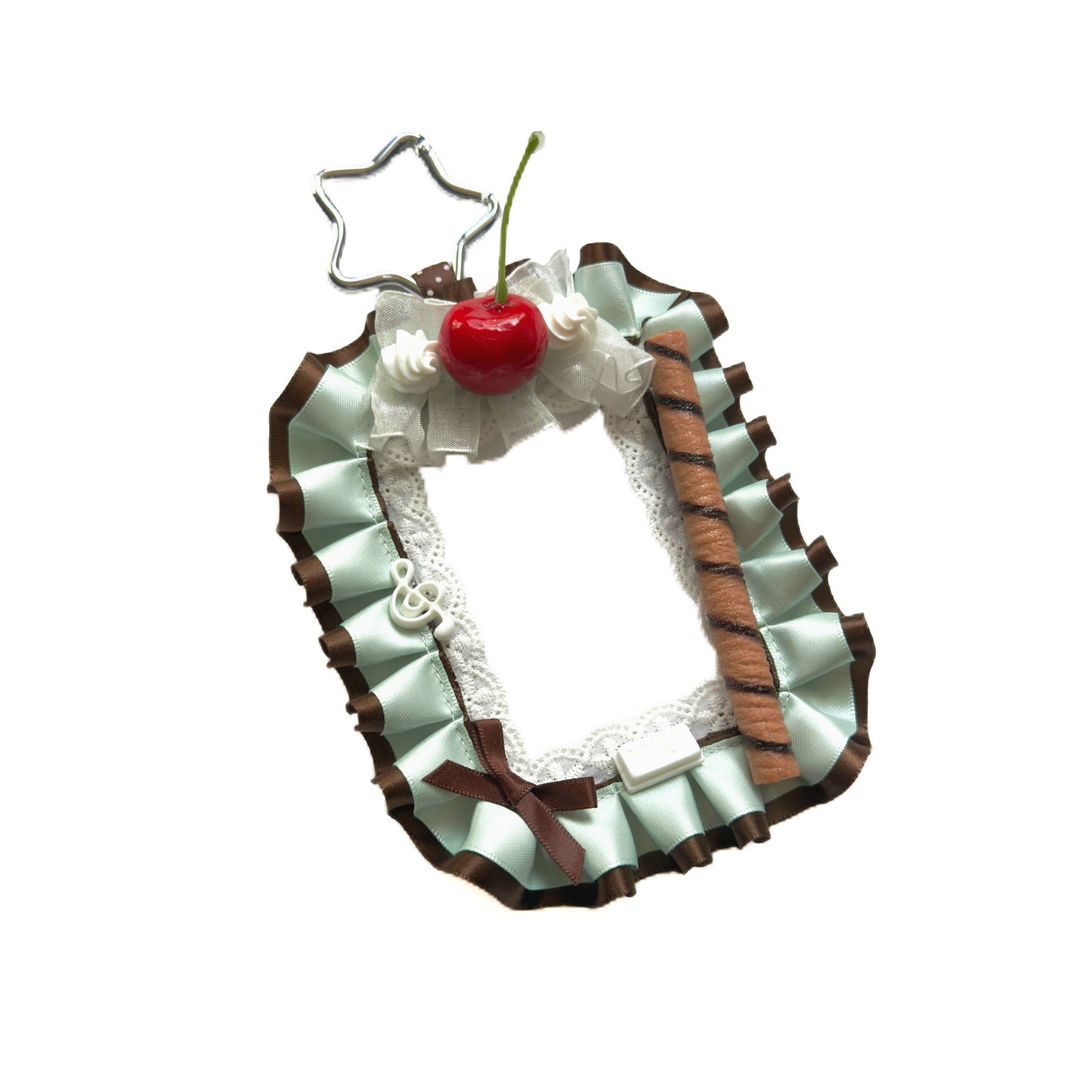Handmade Kpop Kawaii Dessert Photocard Holder – Mint Chocolate