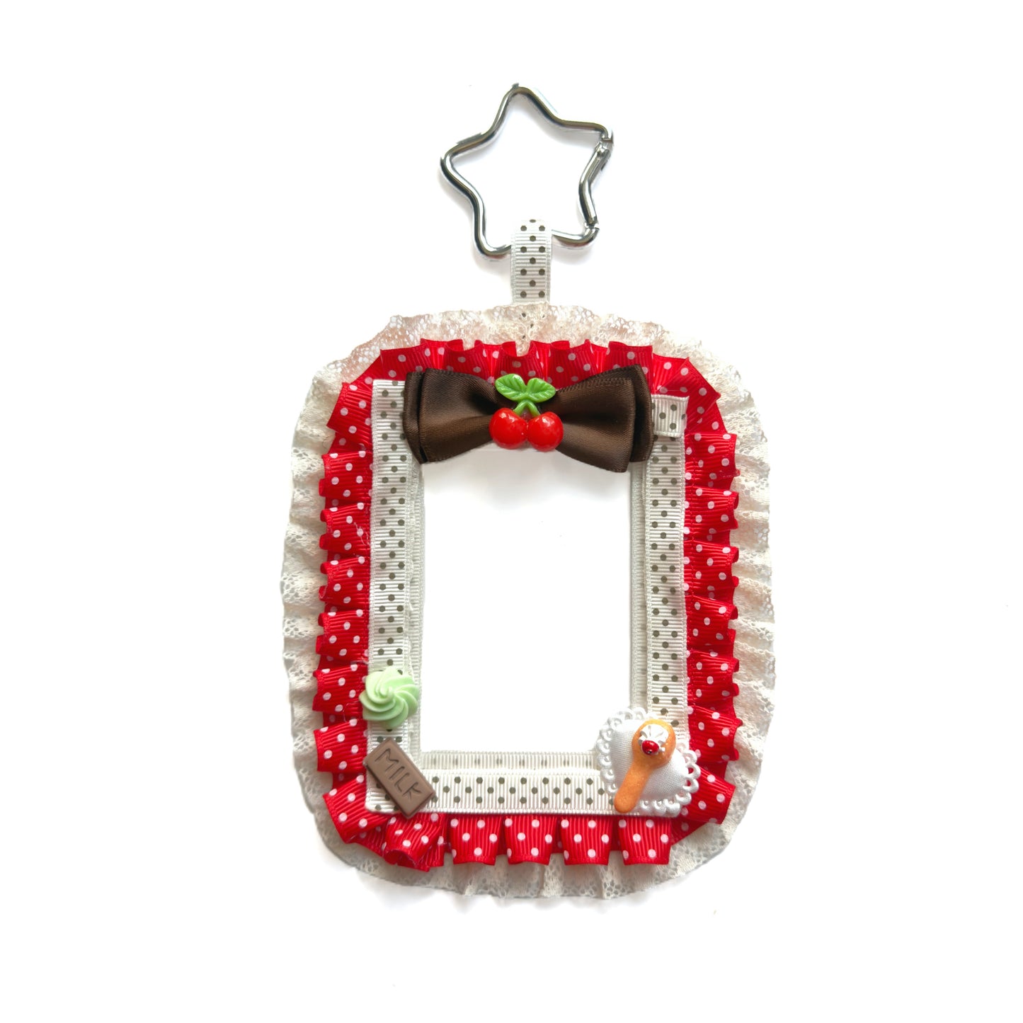 Handmade Kpop Kawaii Dessert Photocard Holder – Cherry Chocolate