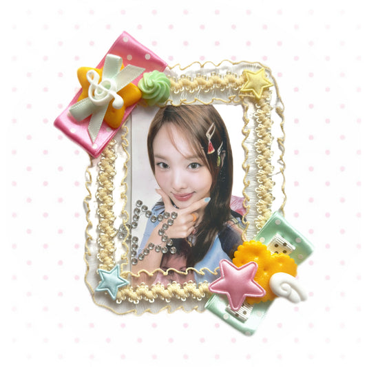 Handmade Kpop Kawaii Dessert Photocard Holder – Star Cookie